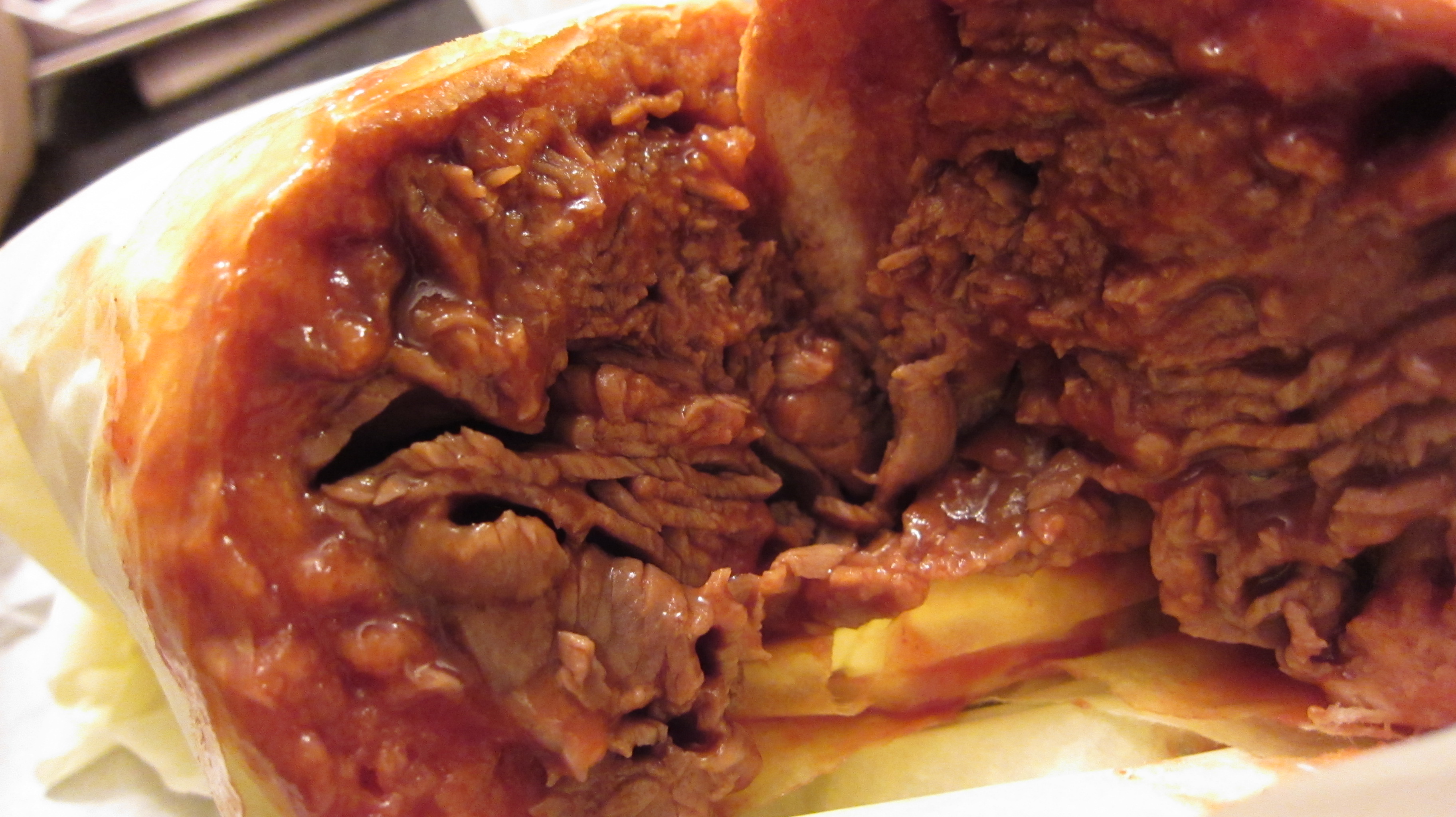 The Hat BBQ Beef Sandwich