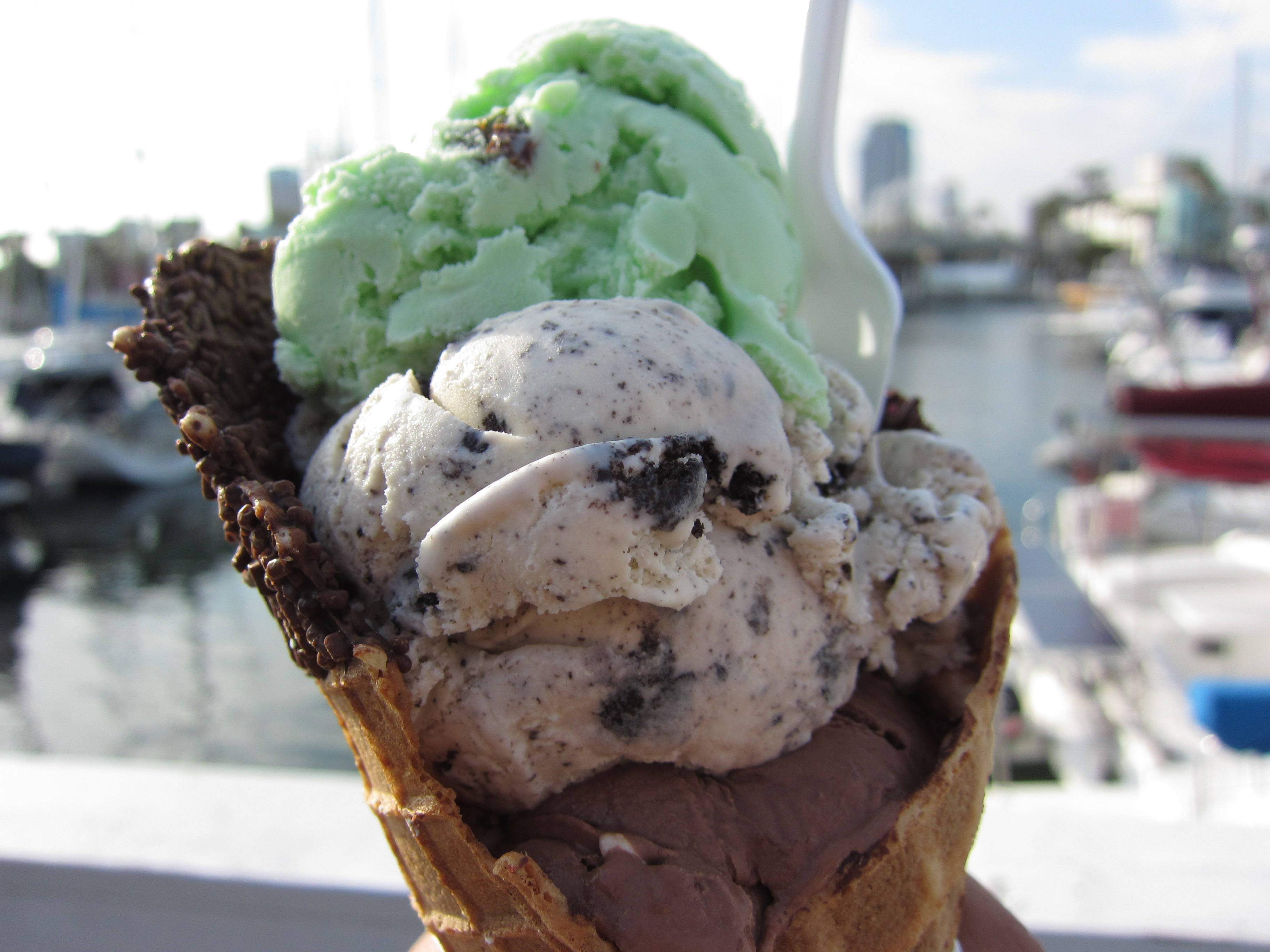 Ice Cream & Frozen Yogurt on the Boardwalk Waffle Cone